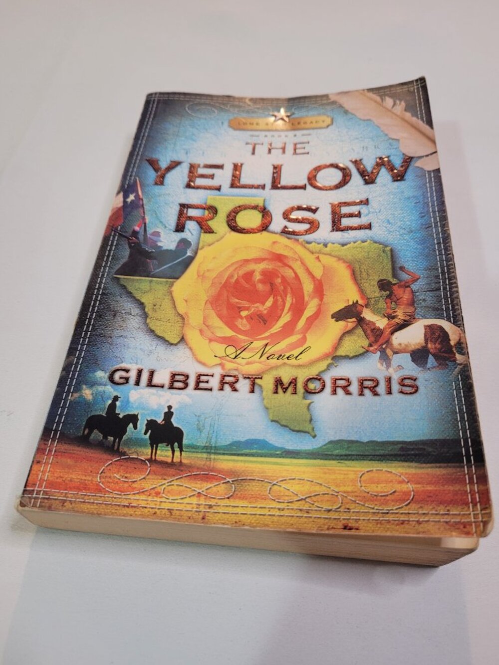 The Yellow Rose by Gilbert Morris Paperback Historical Fiction Western Novel